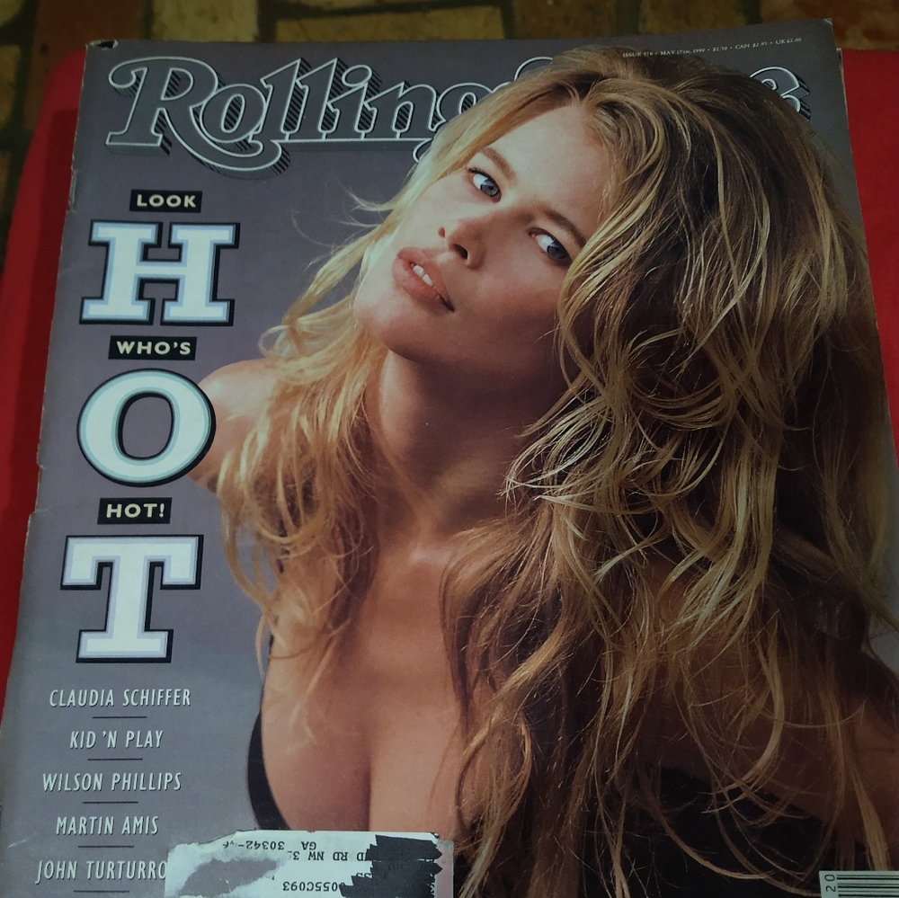 Claudia Schiffer Rolling Stone #578 May 1990